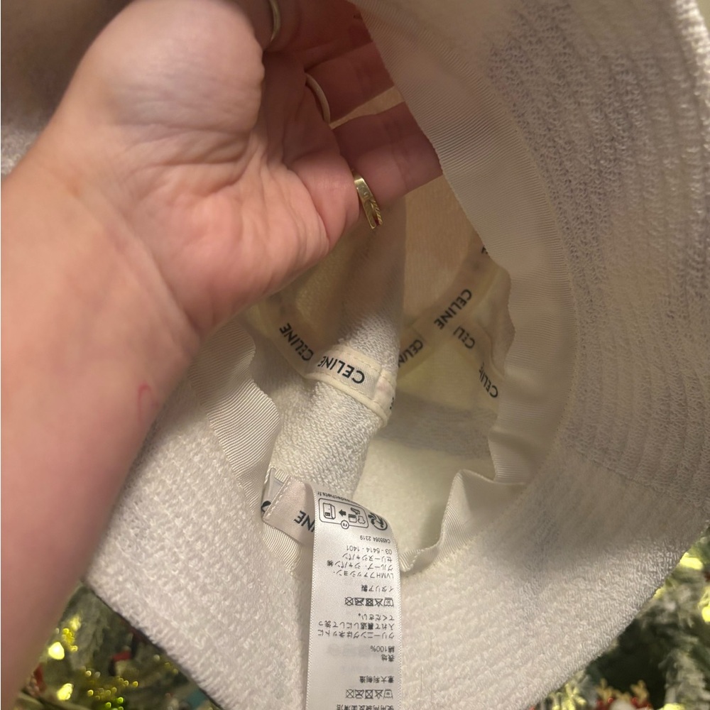 CELINE Women’s Pink & Grey Tie-Dye Bucket Hat Size Large - Picture 4 of 9